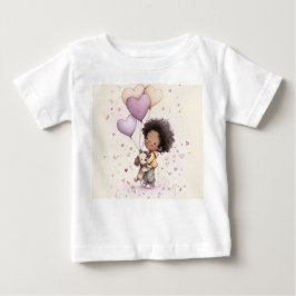 Camiseta De Bebé Valentine Toddler T-Shirt – African American