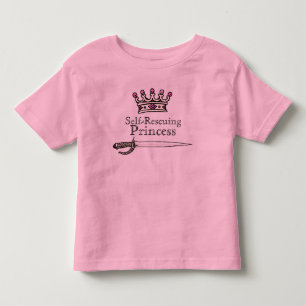 Camiseta De Bebé Valiente, Espada, Autorescate, Princesa, Feminista