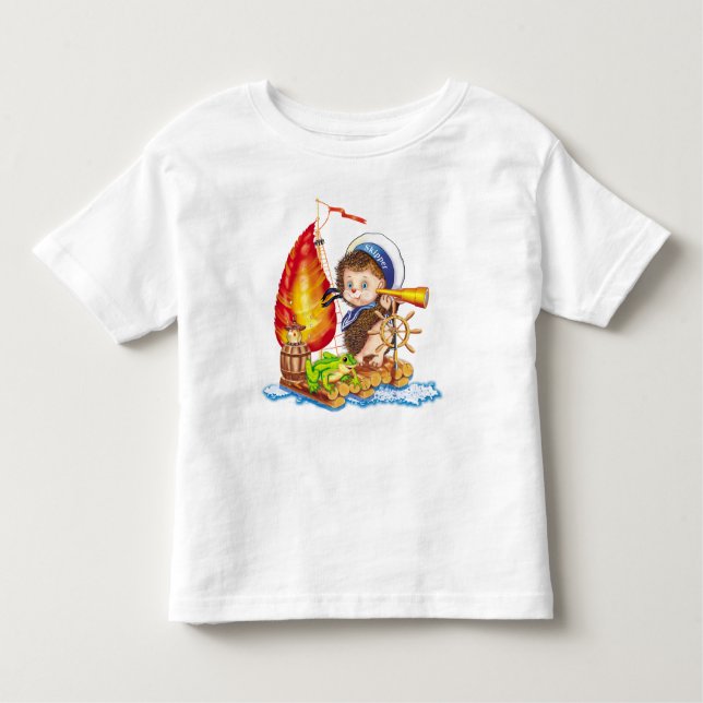 Camiseta De Bebé Valiente marinero (Anverso)