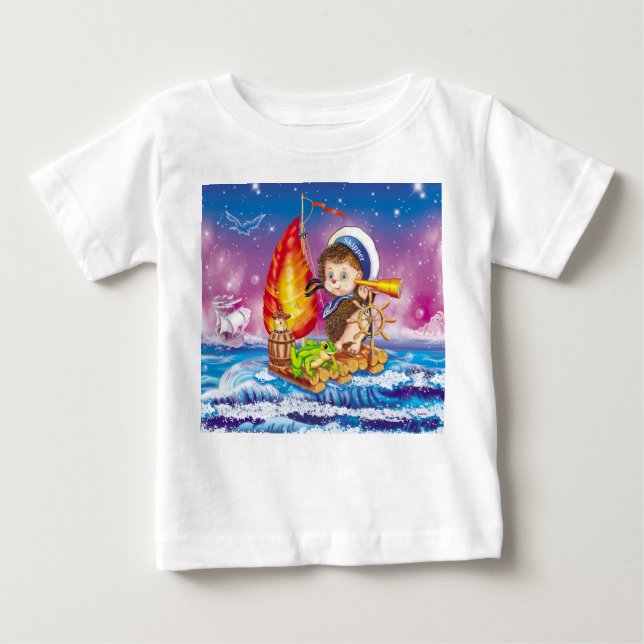 Camiseta De Bebé Valiente marinero (Anverso)
