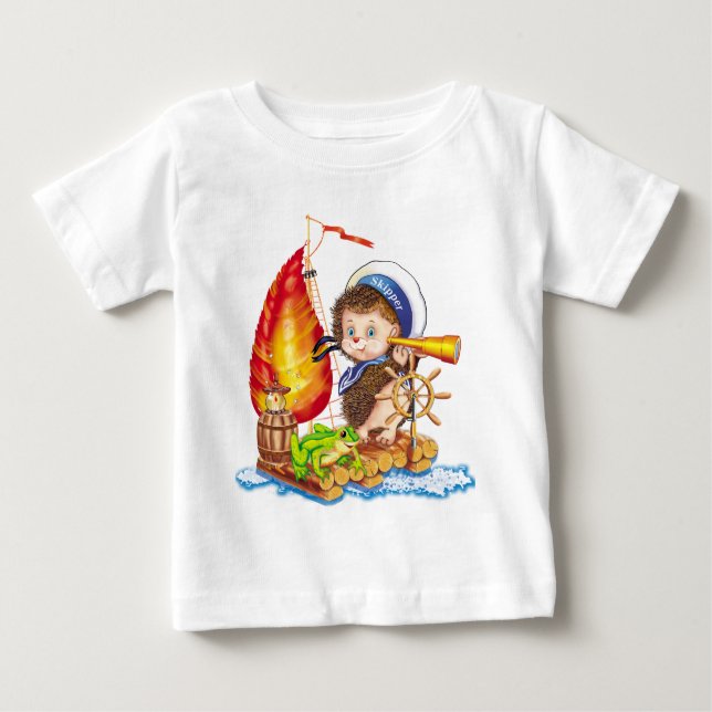 Camiseta De Bebé Valiente marinero (Anverso)