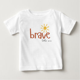 Camiseta De Bebé valiente pequeña. Bebé T-Shirt lindo sol