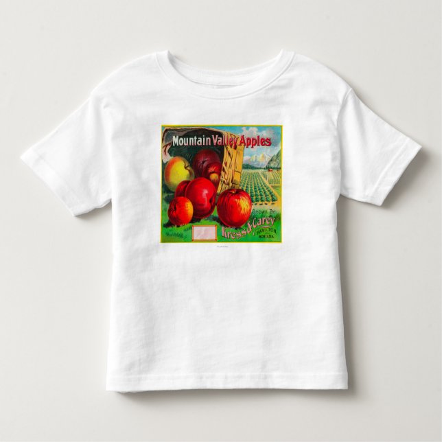 Camiseta De Bebé Valle Apple LabelHamilton, TA de la montaña (Anverso)