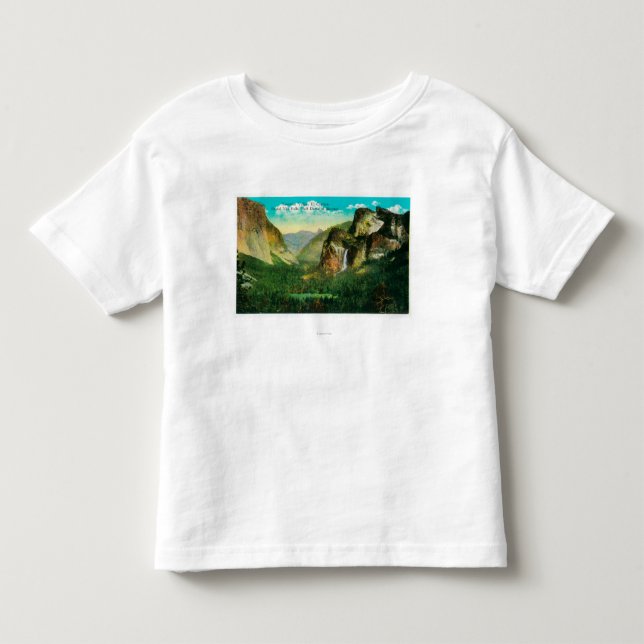 Camiseta De Bebé Valle ViewYosemite, CA de Yosemite (Anverso)
