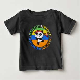 Camiseta De Bebé Valores de artes marciales - Boys Karate Mindset