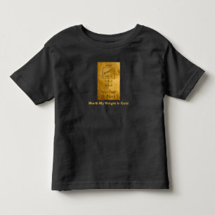 Camiseta De Bebé Valoro Mi Peso En Oro