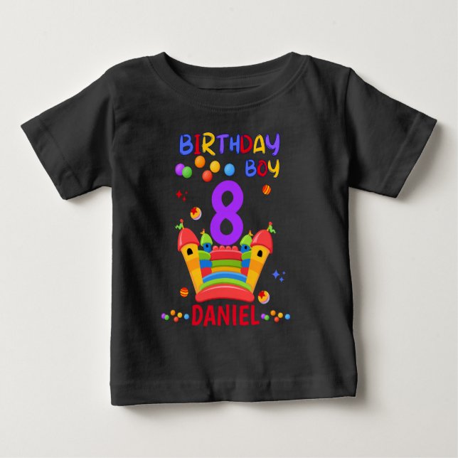 Camiseta De Bebé Vamos a abalanzarnos niño de cumpleaños saltar a F (Anverso)