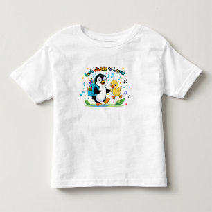 Camiseta De Bebé Vamos a aprender - El primer día de los pingüinos