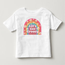 Camiseta De Bebé Vamos a Bailar Flores Coloridas de Arcoíris y Marg