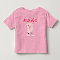 Vamos a comer cerdo Chicas de granja personalizada