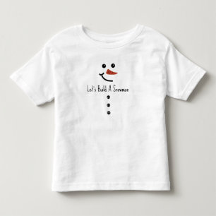 Camiseta De Bebé Vamos a Construir un Muñeco de Nieve