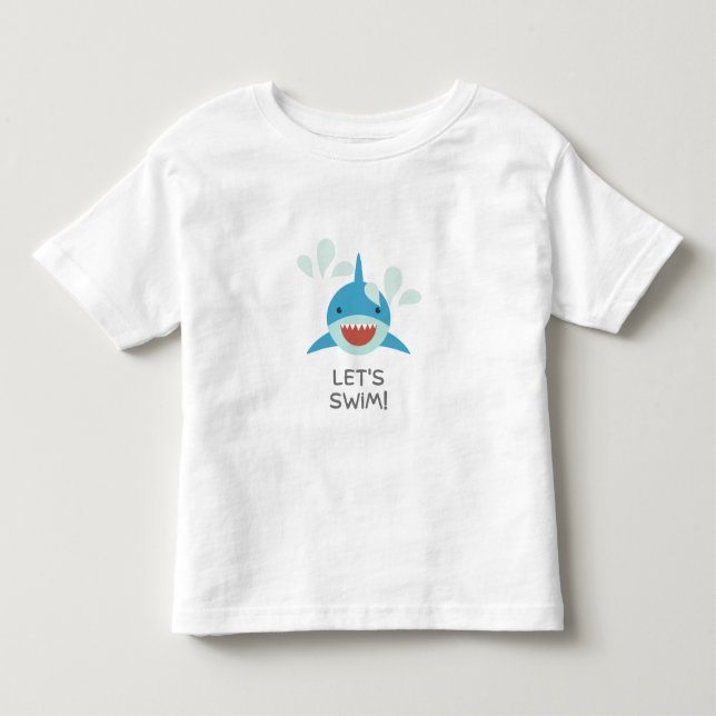 Camiseta De Bebé Vamos a nadar  (Anverso)