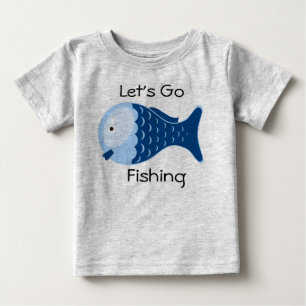 Camiseta De Bebé Vamos a pescar Bebé Orgánico un trozo