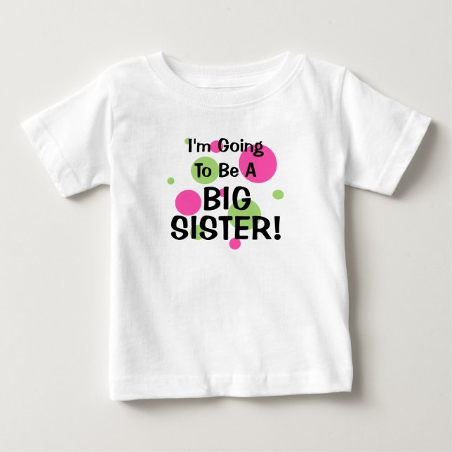 Camiseta De Bebé ¡Vamos A Ser Una HERMANA GRANDE! (Anverso)