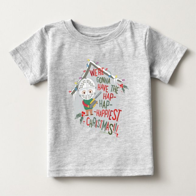 Camiseta De Bebé Vamos a tener los Navidades más felices de Hap (Anverso)