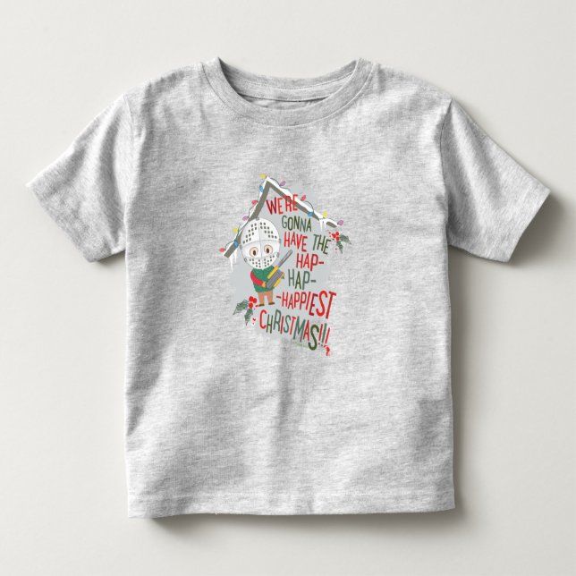 Camiseta De Bebé Vamos a tener los Navidades más felices de Hap (Anverso)
