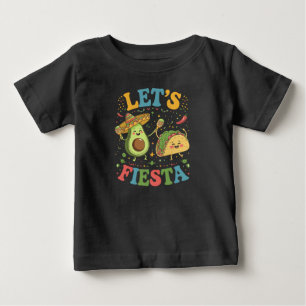 Camiseta De Bebé Vamos Fiesta Aguacate Y Tacos Cinco De Mayo