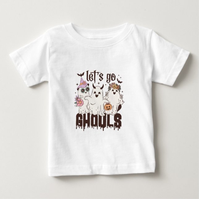 Camiseta De Bebé Vamos Ghouls Halloween (Anverso)