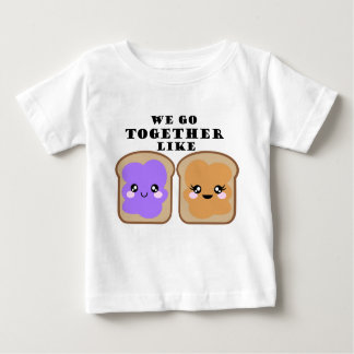 Camiseta De Bebé Vamos juntos como el PB y J