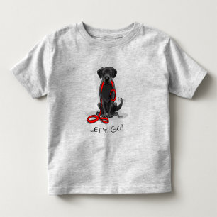 Camiseta De Bebé ¡Vamos! Recuperador de Labrador Negro - Perro lind