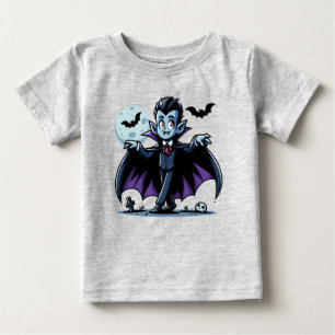 Camiseta De Bebé Vampión de Halloween, caprichoso