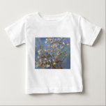Camiseta De Bebé Van Gogh Almond Blossom<br><div class="desc">Serie de pintura natural Vincent Van Gogh - Florencia de almendras en tonos azules</div>