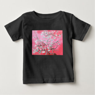 Camiseta De Bebé Van Gogh Almond Blossoms Azul rosa