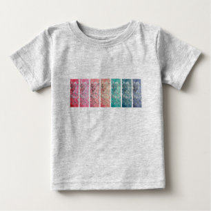 Camiseta De Bebé Van Gogh Almond Flores Panel Arcoiris