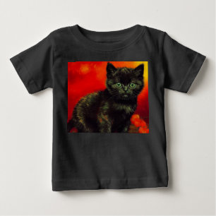 Camiseta De Bebé Van Gogh Black Kitten
