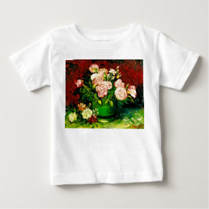 Camiseta De Bebé Van Gogh Peonies y Rosas