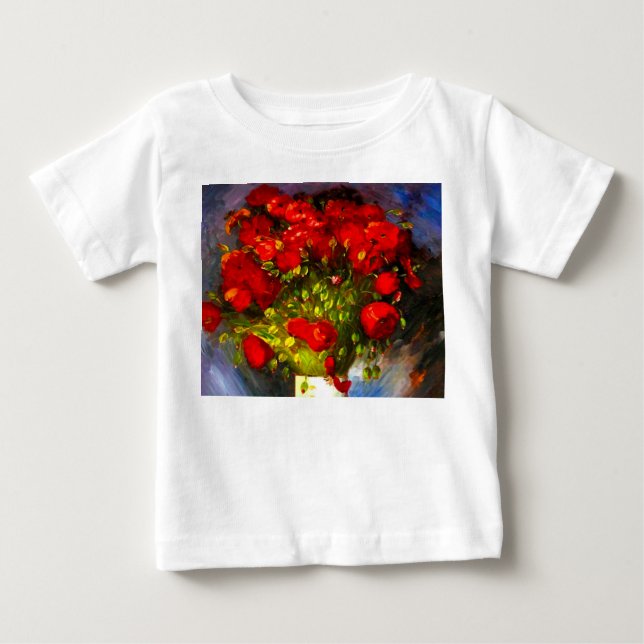 Camiseta De Bebé Van Gogh Red Poppies (Anverso)