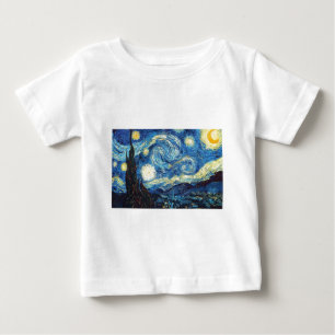 Camiseta De Bebé Van Gogh Starry Night Peace Love Destiny