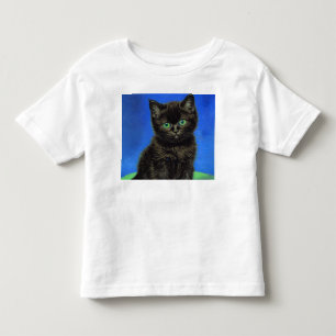 Camiseta De Bebé Van Gogh Style Black Kitten