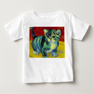 Camiseta De Bebé Van Gogh Tabby Cat