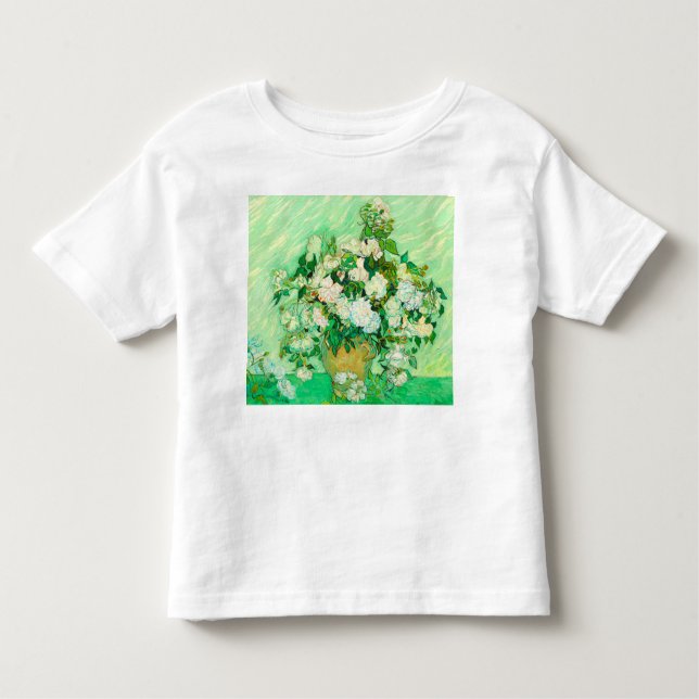Camiseta De Bebé Van Gogh White Roses (Anverso)
