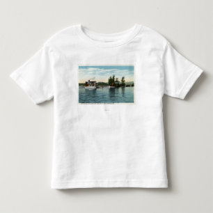 Camiseta De Bebé Vapor del tío Sam en el aterrizaje de la isla del