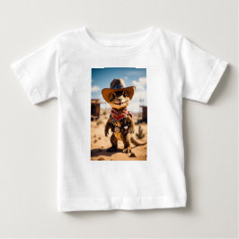 Camiseta De Bebé "Vaquero de Dino en el salvaje y salvaje Oeste"