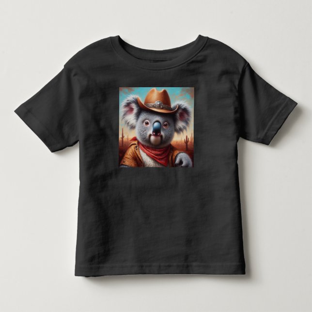 Camiseta De Bebé Vaquero Koala (Anverso)