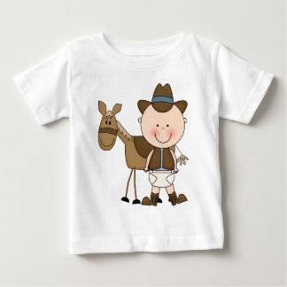 Camiseta De Bebé Vaquero Lil' con caballo listo para montar en cami