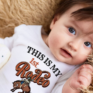 Camiseta De Bebé Vaquero Mi primer Rodeo Bebé niño primer cumpleaño
