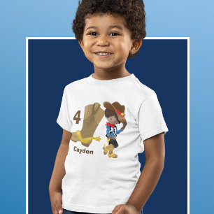 Camiseta De Bebé Vaquero niños Fiesta de cumpleaños Personalizado n