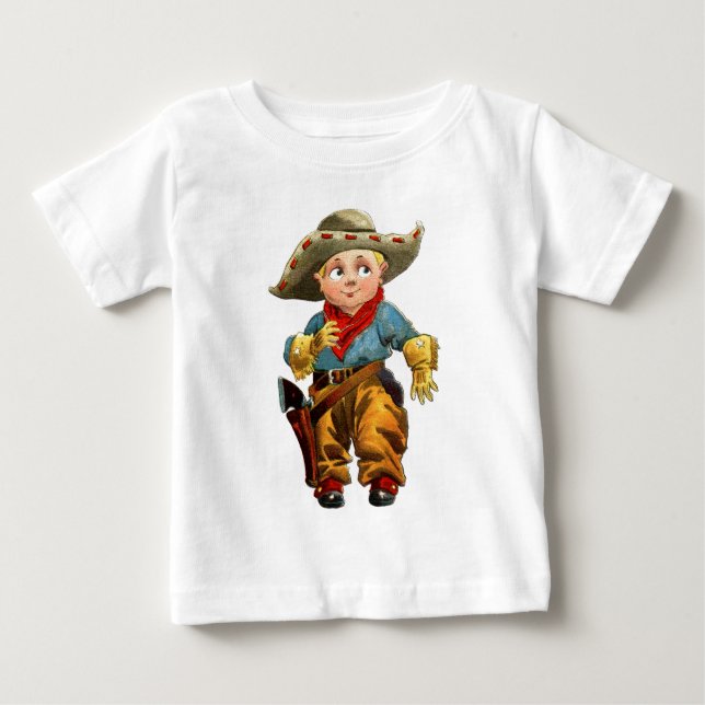 Camiseta De Bebé Vaquero pequeño (Anverso)