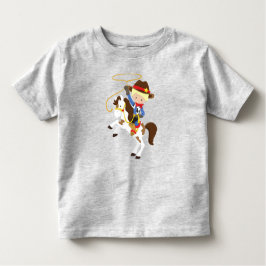 Camiseta De Bebé Vaquero, Sheriff, Caballo, Lazo, Oeste, Cabello Ru