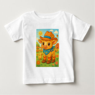Camiseta De Bebé Vaquero Vaca