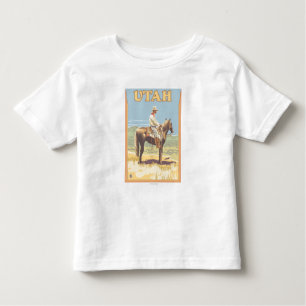 Camiseta De Bebé Vaquero (vista lateral) Utah