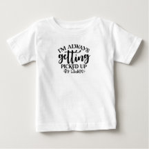 Camiseta de bebé varón con la divertida frase "Sie