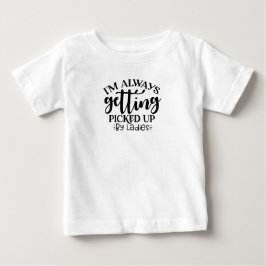 Camiseta de bebé varón con la divertida frase "Sie