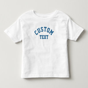 Camiseta De Bebé Varsity Americana de texto personalizado género ne