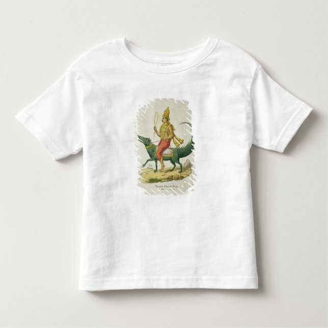 Camiseta De Bebé Varuna, dios de los océanos, grabado por Charles (Anverso)