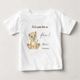 Camiseta De Bebé Vas a oírme rugir el primer cumpleaños